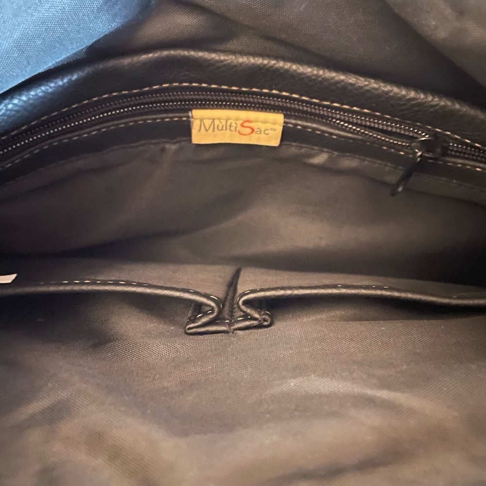 Multisac Black Multiple Sectioned Women’s Purse - image 7